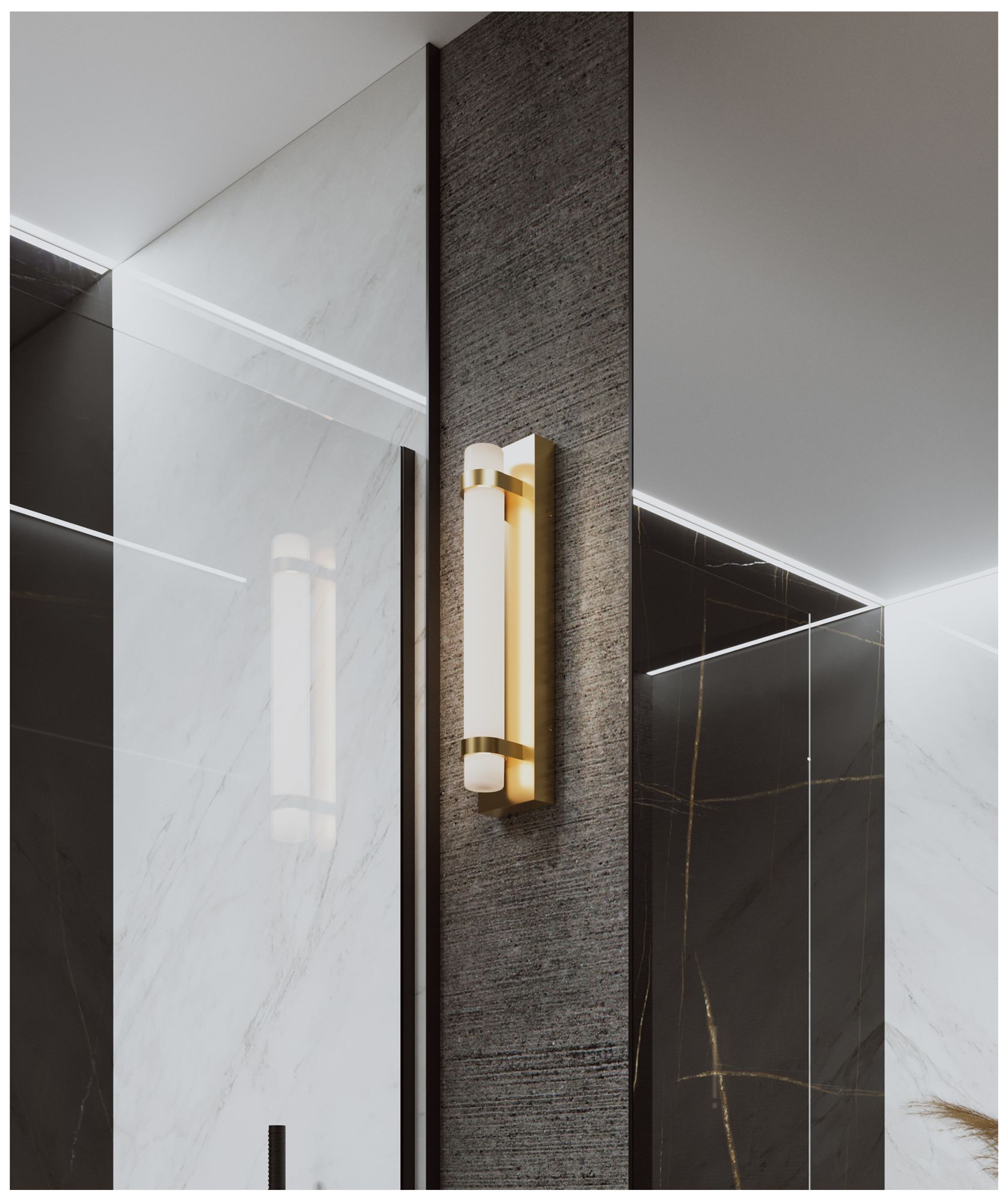 Image 5 Miami 18" Wide Light Antique Brass LED Vanity more views