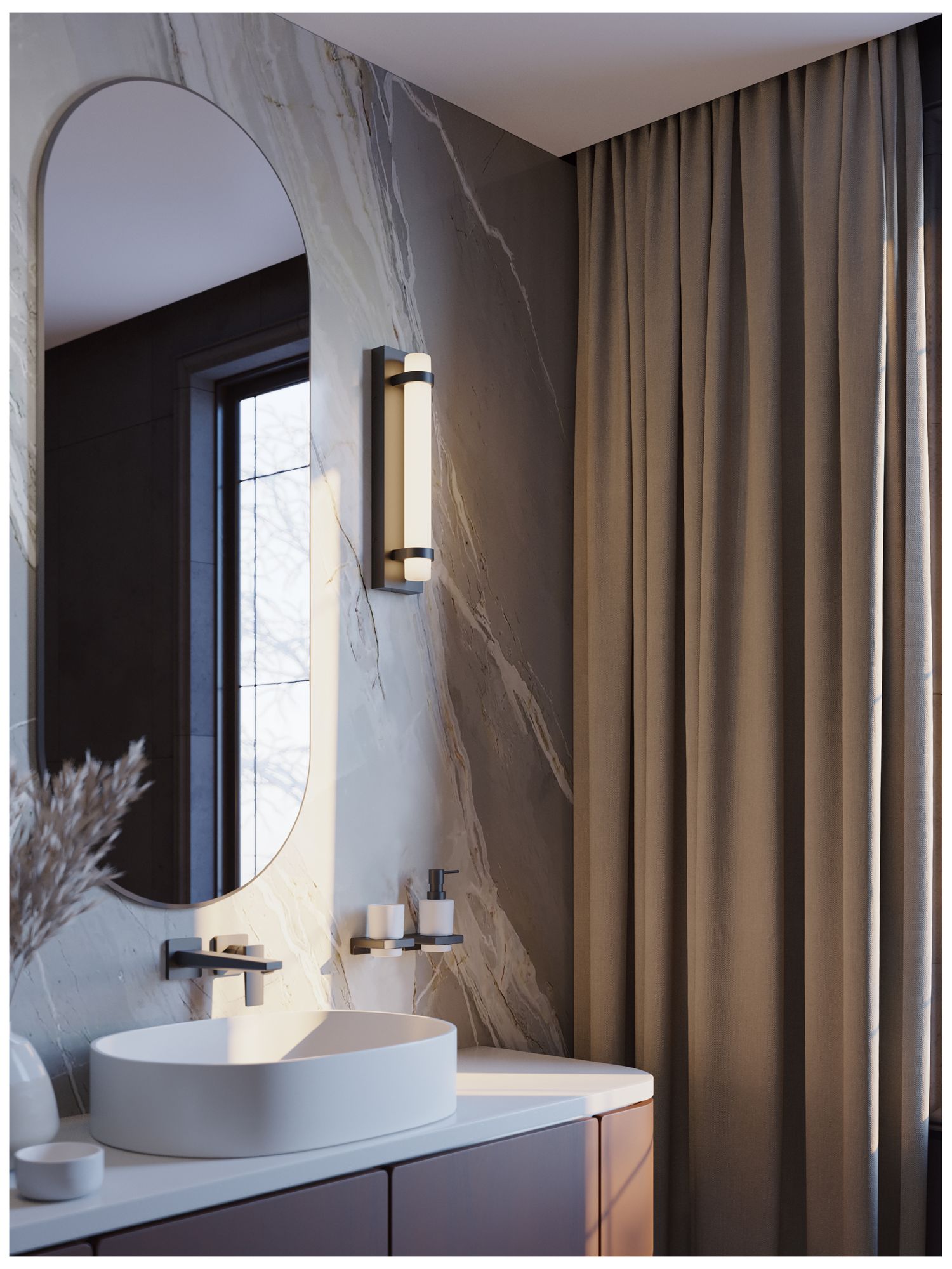 Image 3 Miami 18" Wide Black LED Vanity more views