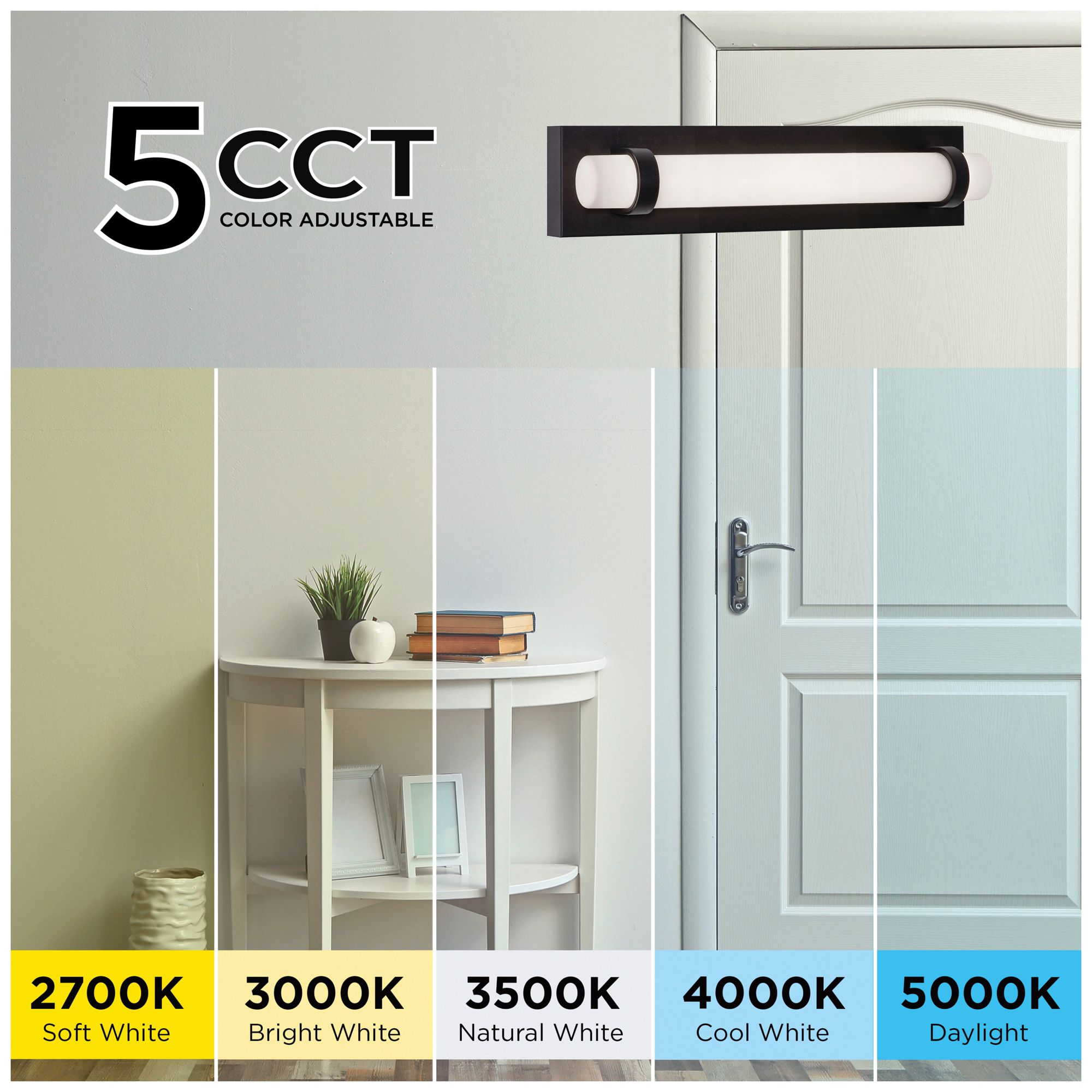 Image 6 Miami 18" Wide Black LED Vanity more views