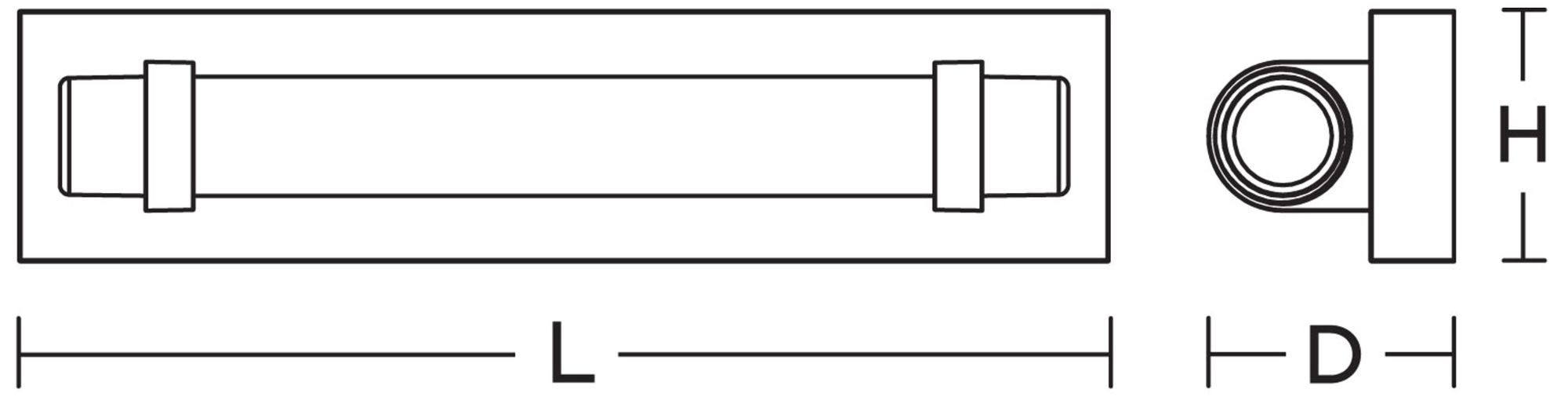 Miami 18" Wide Black LED Vanity