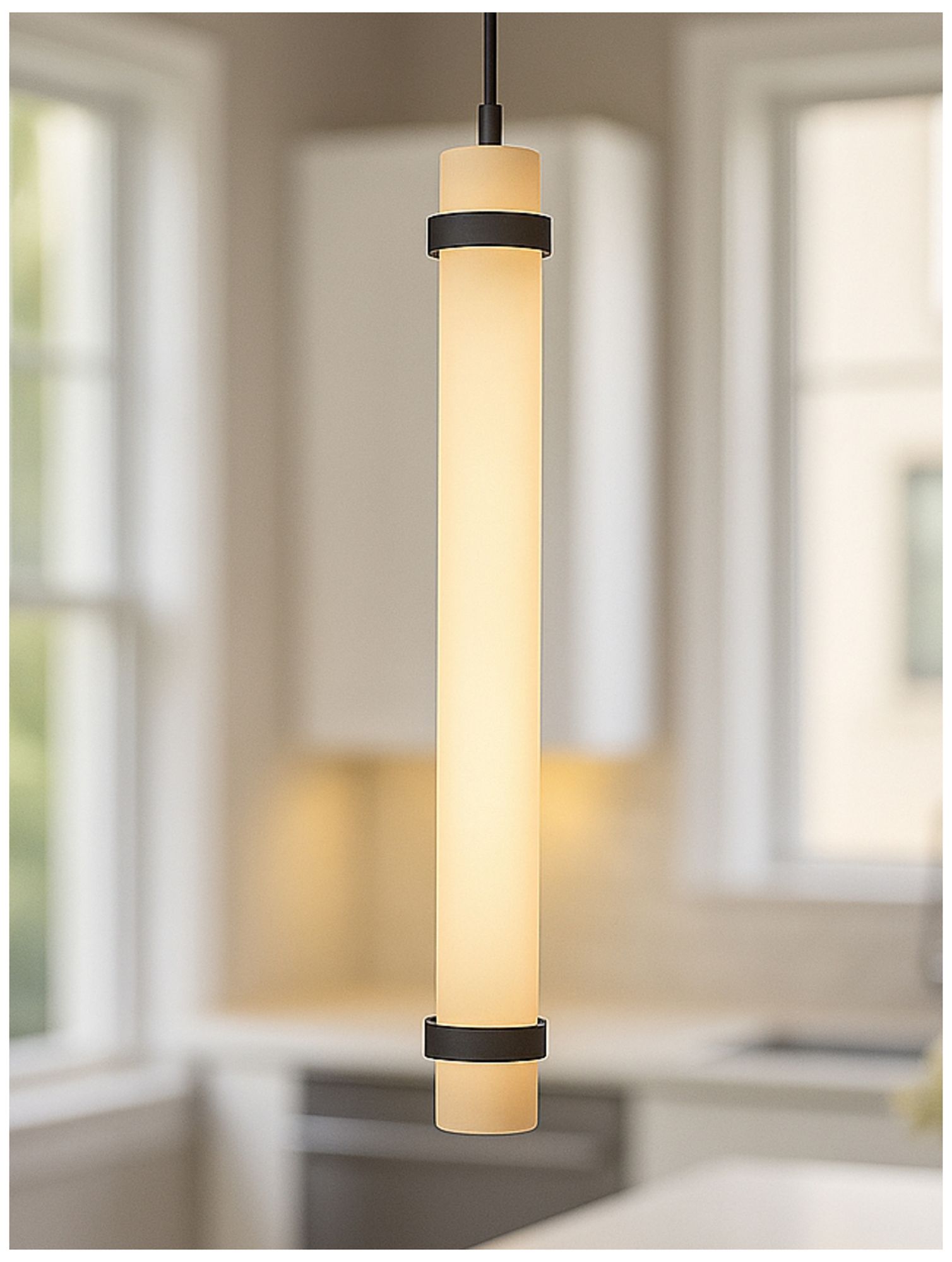 Image 5 Miami 24" High Black LED Pendant more views