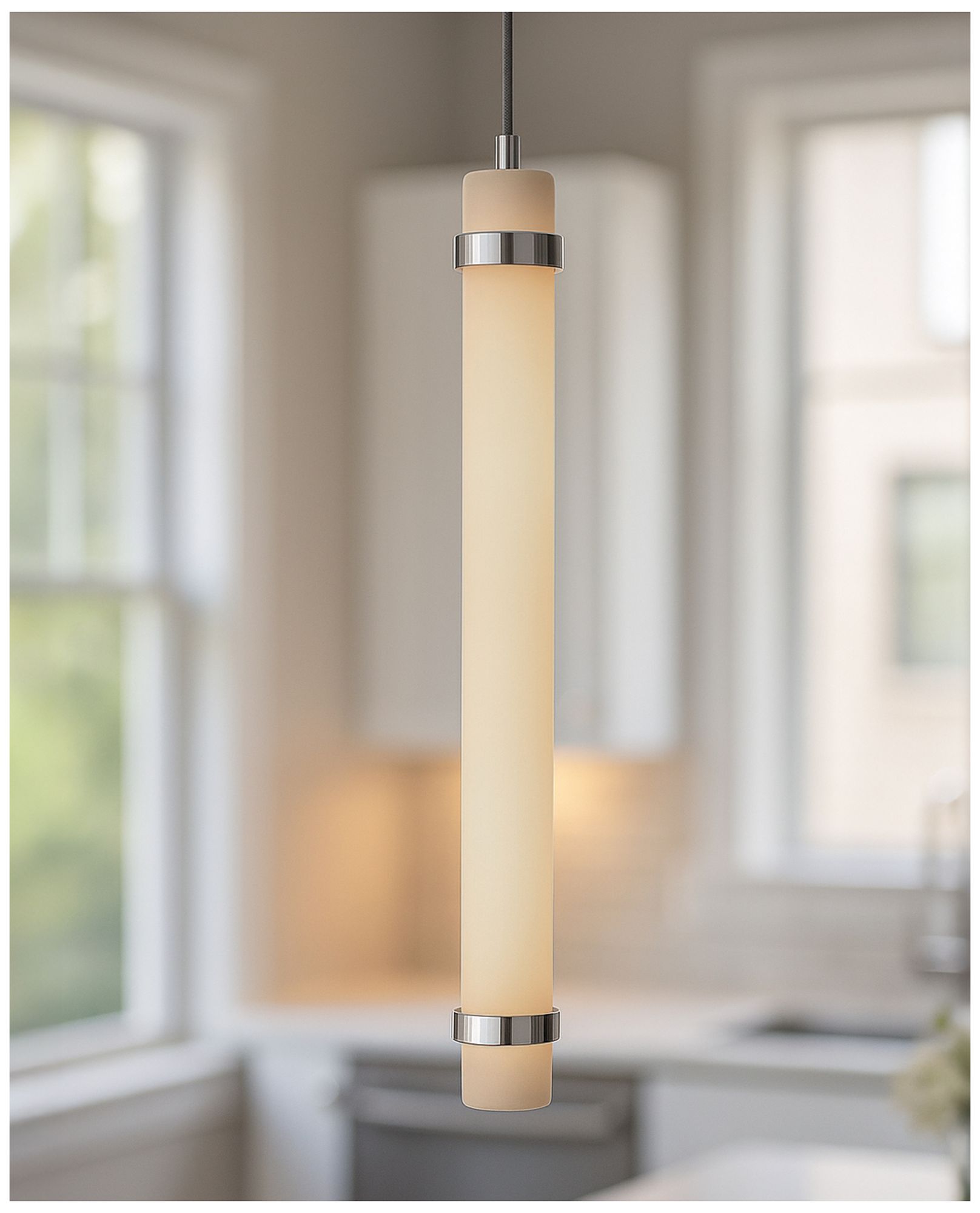 Image 5 Miami 24" High Polished Chrome LED Pendant more views