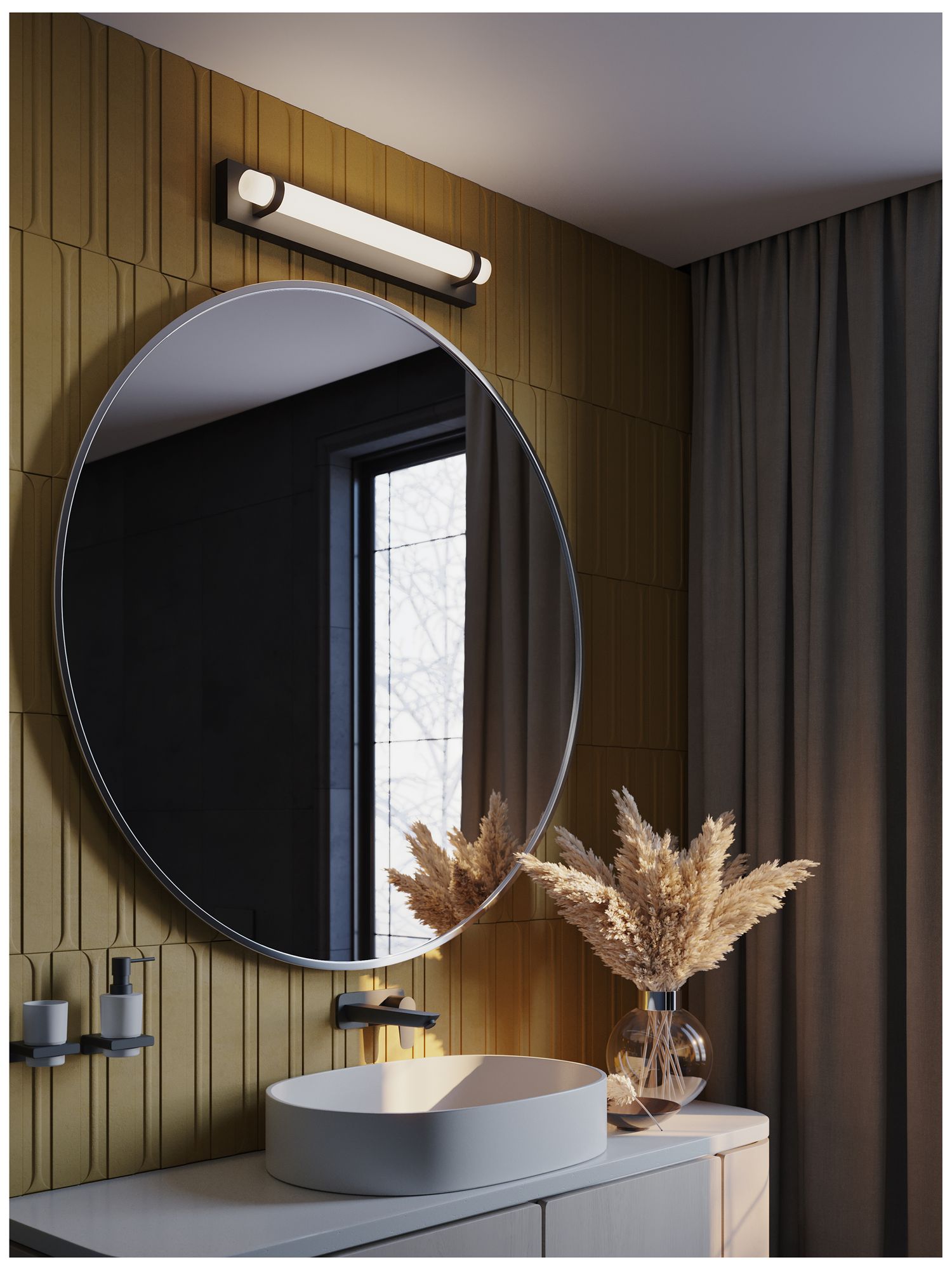 Image 3 Miami 24" Wide Black LED Vanity more views