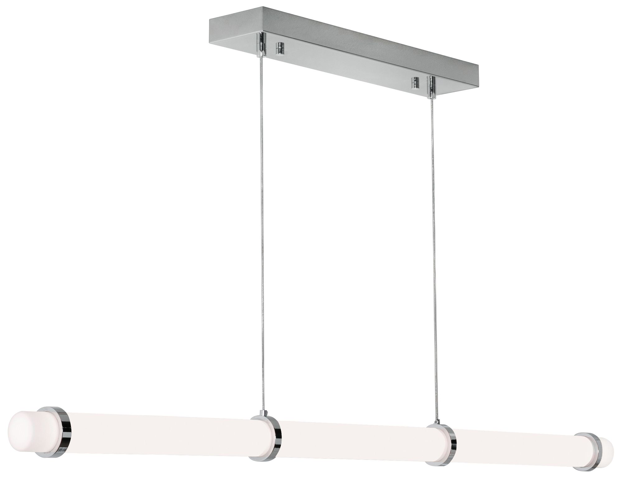 Miami 48" Wide Polished Chrome LED Linear Pendant