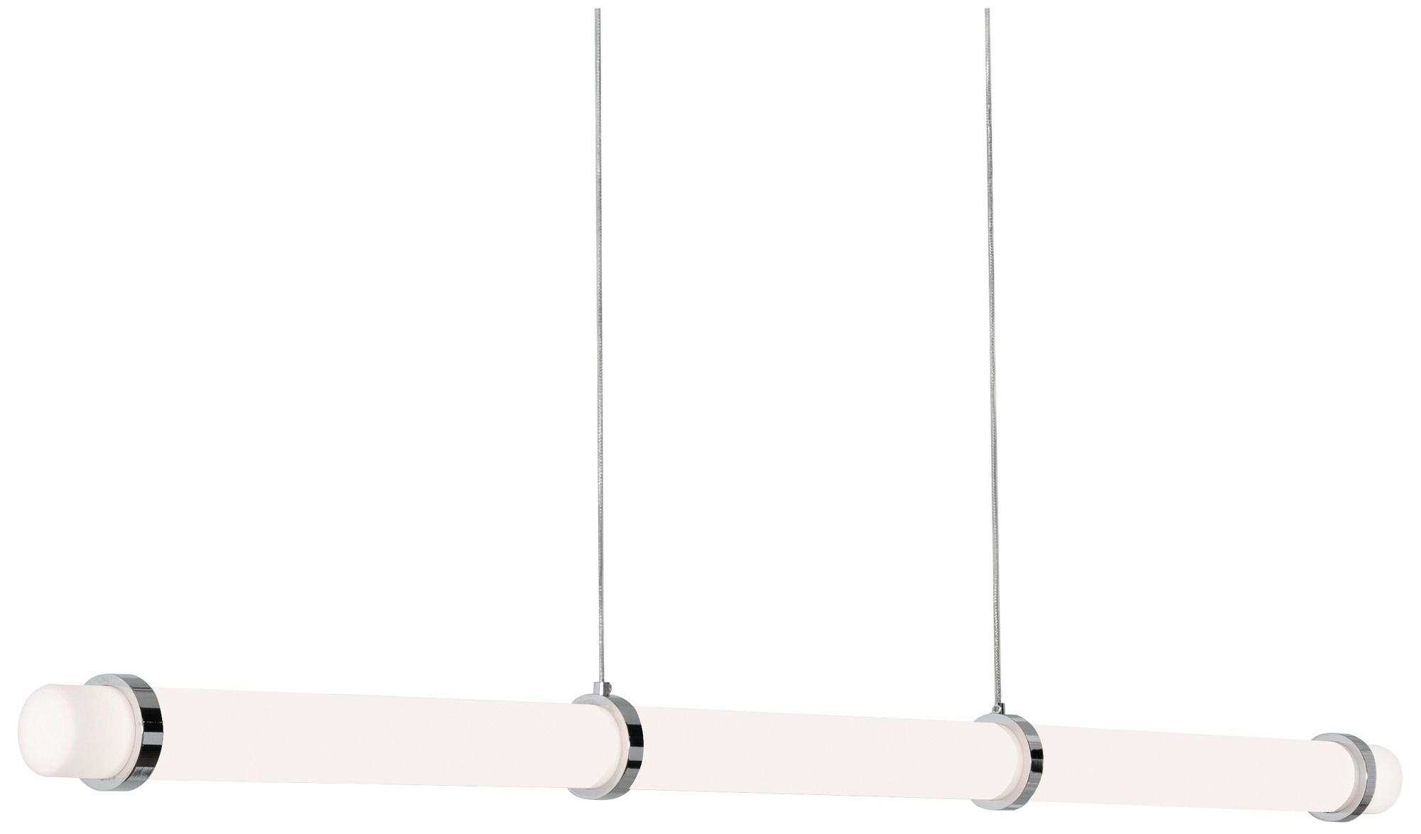 Image 3 Miami 48" Wide Polished Chrome LED Linear Pendant more views