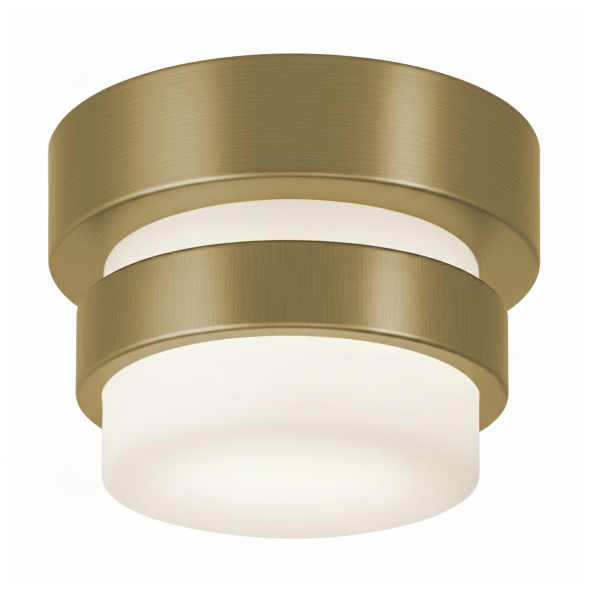 Miami 5" Wide Light Antique Brass LED Flush Mount