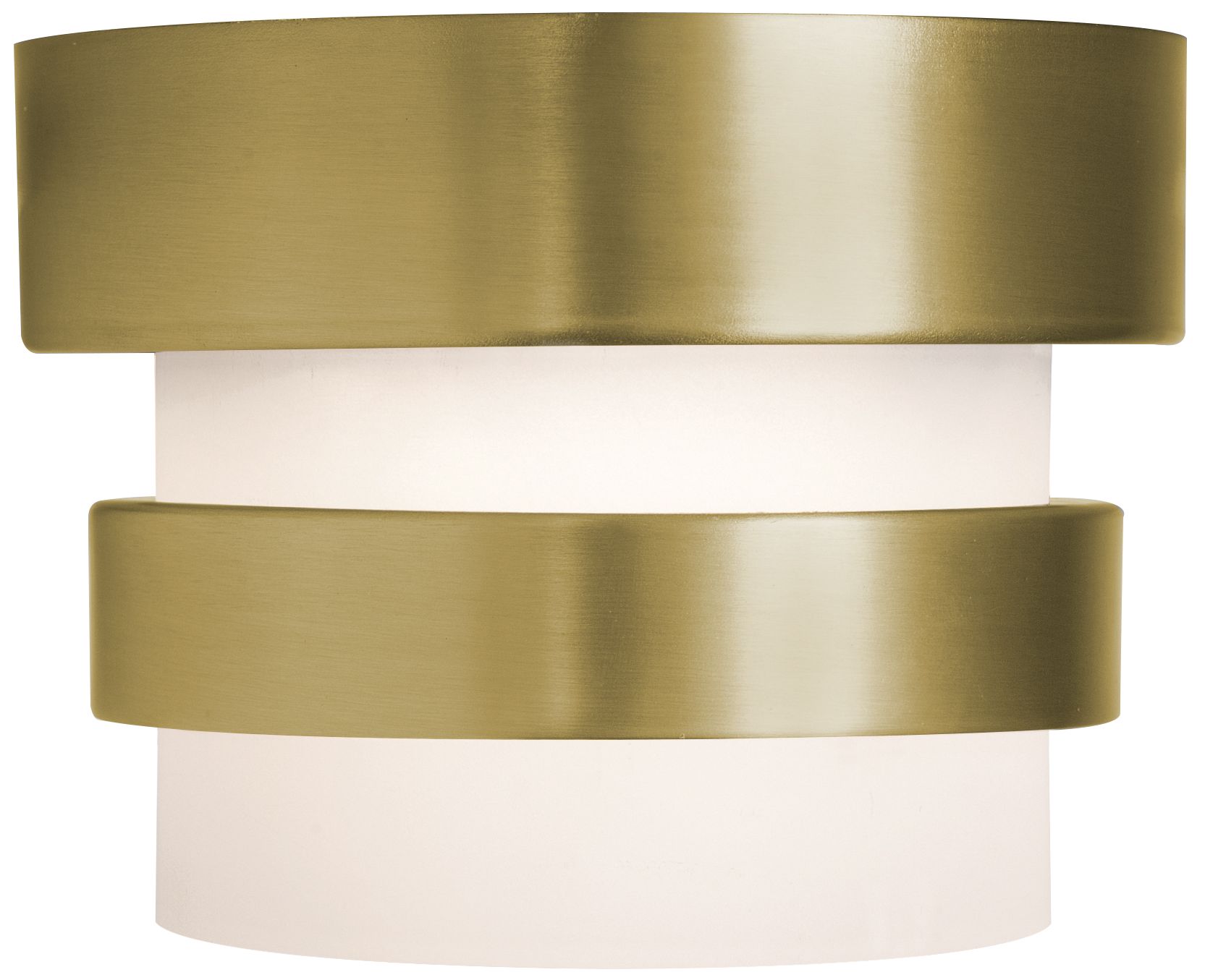 Image 3 Miami 5" Wide Light Antique Brass LED Flush Mount more views