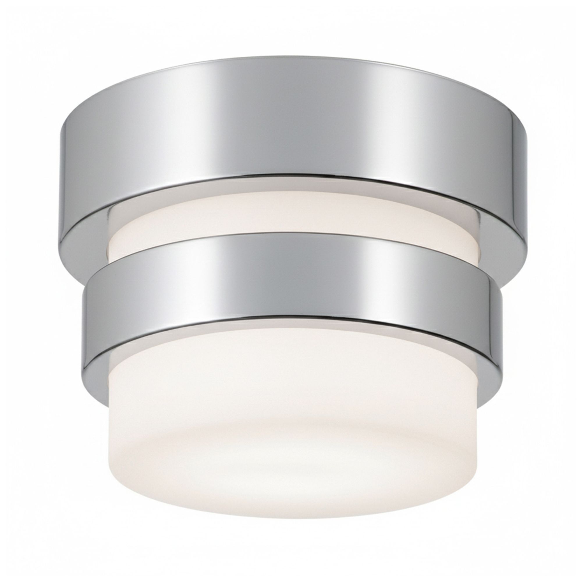 Miami 5" Wide Polished Chrome LED Flush Mount