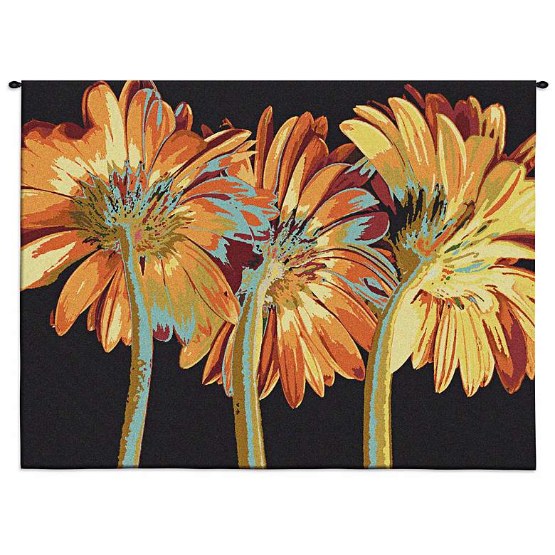 Image 1 Miami Blooms 53 inch Wide Floral Wall Tapestry