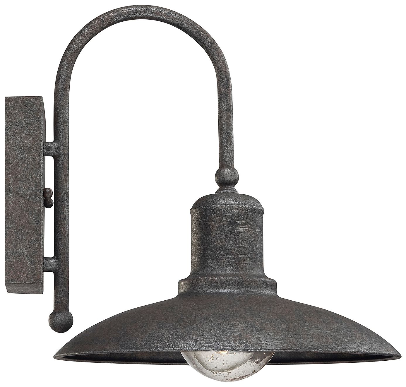 Image 3 Mica 1-Light Outdoor Wall Lantern in Artisan Rust more views