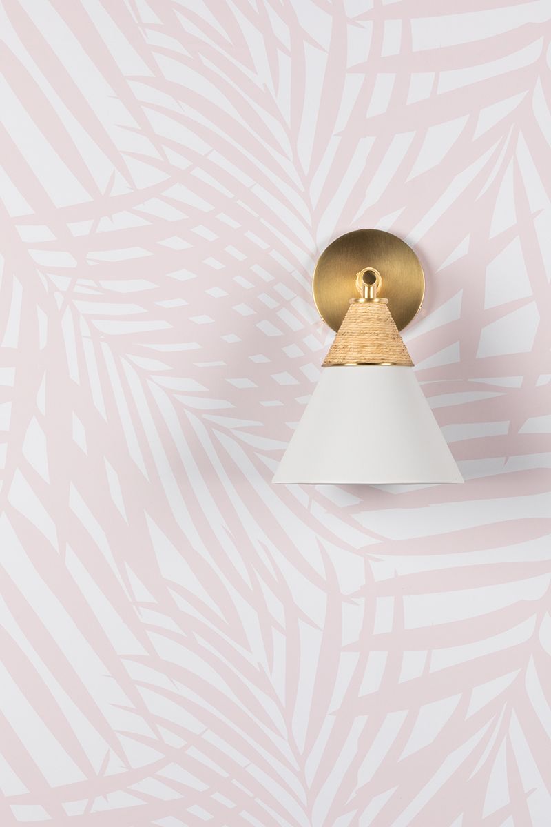 Mica Aged Brass 1 Light Wall Sconce