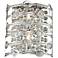 Mica Collection 15" High Chrome and Crystal Wall Sconce