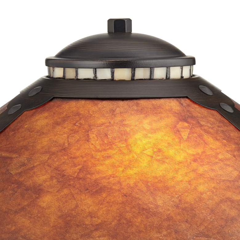 Image 3 Mica Collection 18 1/2 inch High Mission-Style Desk Accent Lamp more views