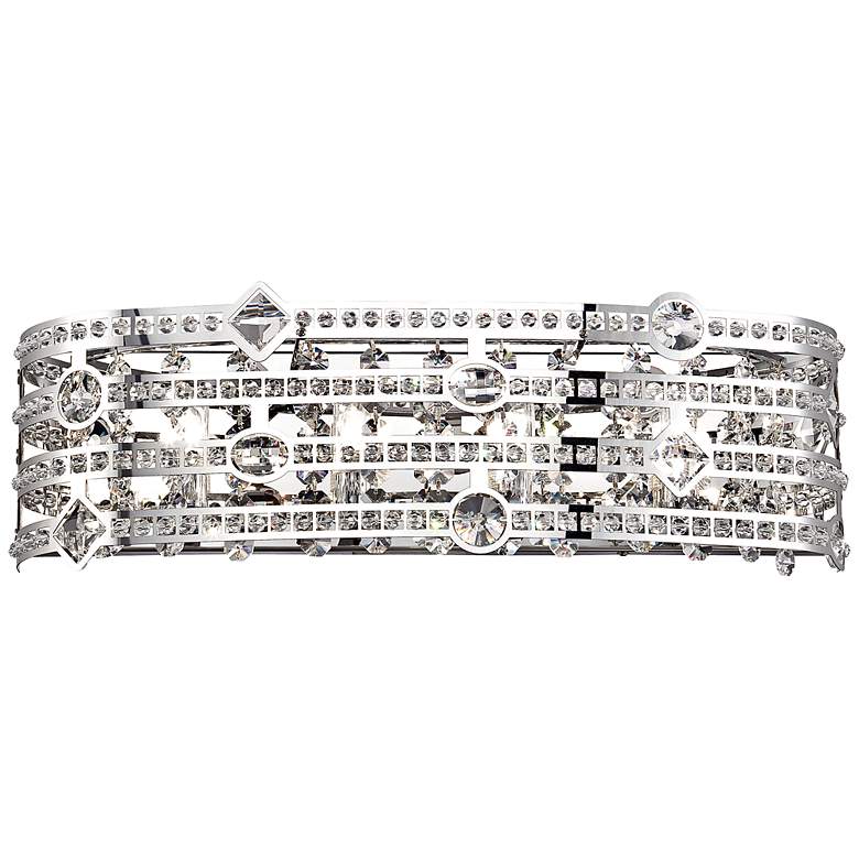 Image 1 Mica Collection 20 inch Wide Crystal Bathroom Light