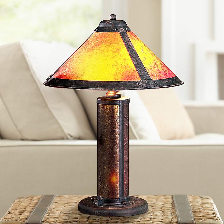 Image 1 Mica Mission Accent Table Lamp with Night Light