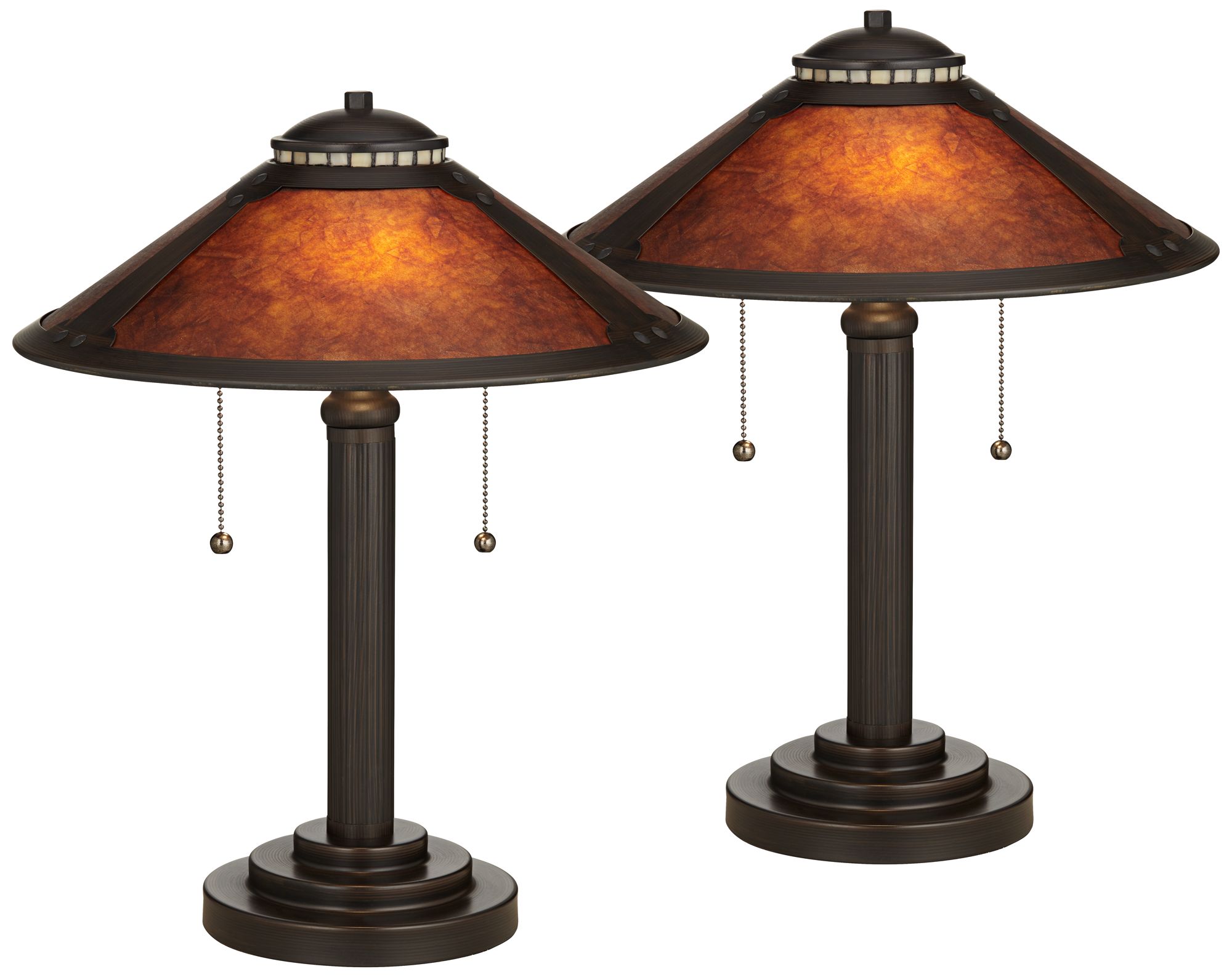 mission style lamp sets