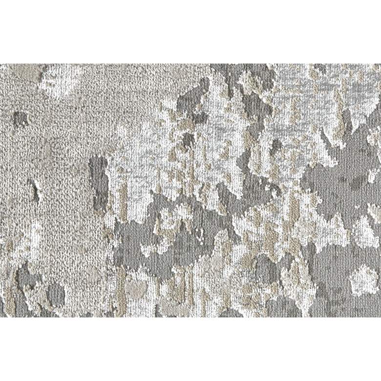 Image 5 Micah 6943336 5'x8' Silver and Ivory Metallic Fluid Area Rug more views
