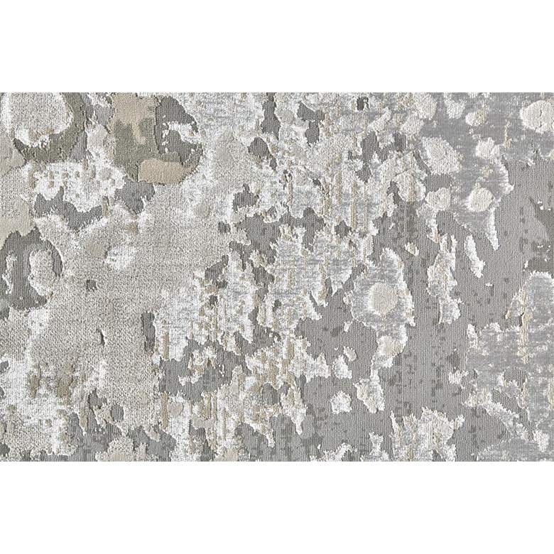 Image 6 Micah 6943336 5'x8' Silver and Ivory Metallic Fluid Area Rug more views