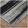 Thumbnail4 of Micah Abstract Indoor Black Area Rug 3338F 6'-7" x 9'-6" more views