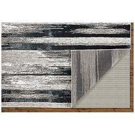 Image5 of Micah Abstract Indoor Black Area Rug 3338F 6'-7" x 9'-6" more views