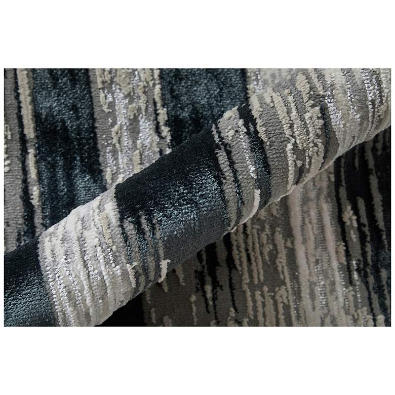 Image 6 Micah Abstract Indoor Black Area Rug 3338F 6'-7" x 9'-6" more views