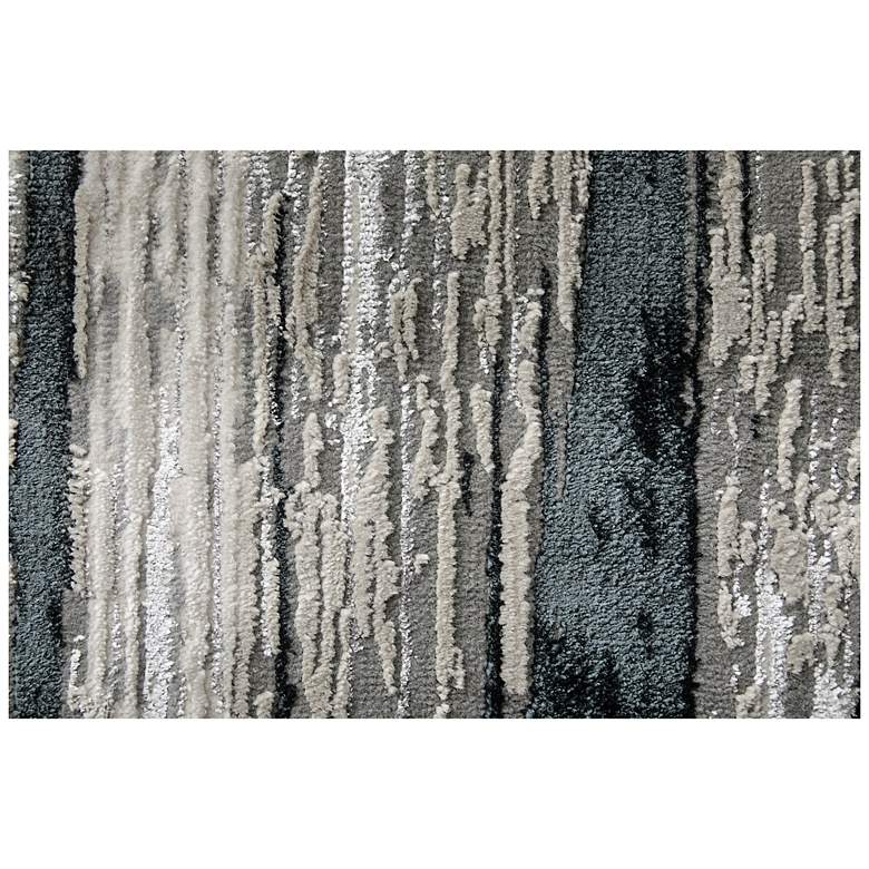 Image 7 Micah Abstract Indoor Black Area Rug 3338F 6'-7" x 9'-6" more views