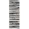 Micah Abstract Indoor Silver Area Rug 3049F 2'-10" x 7'-10"