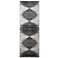 Micah Diamond Indoor Black Area Rug 39LRF 2'-10" x 7'-10"