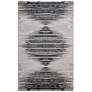 Micah Diamond Indoor Black Area Rug 39LRF 3'-11" x 6'