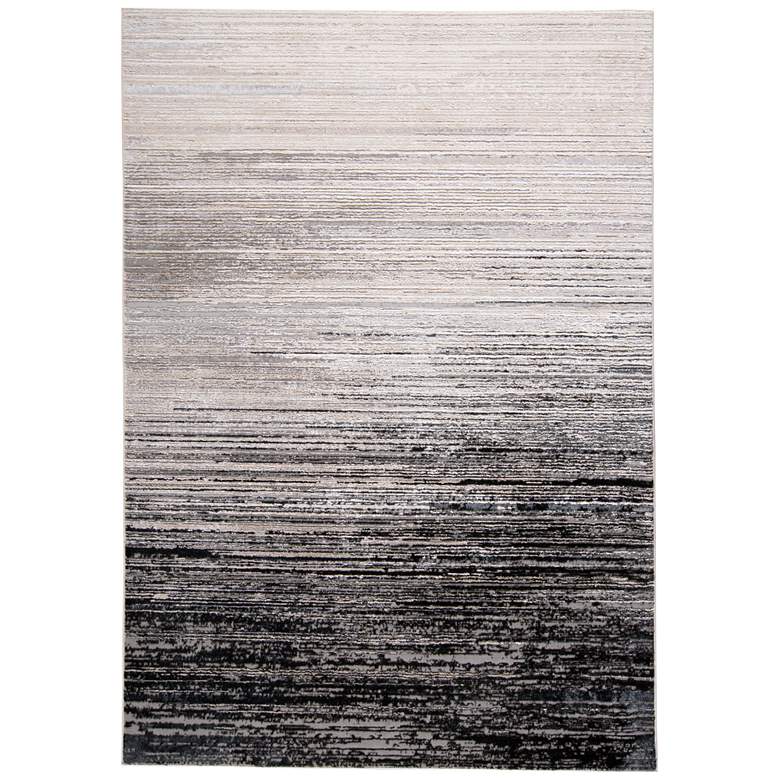 Image 1 Micah Modern Abstract Soft Indoor Black Area Rug 3337F