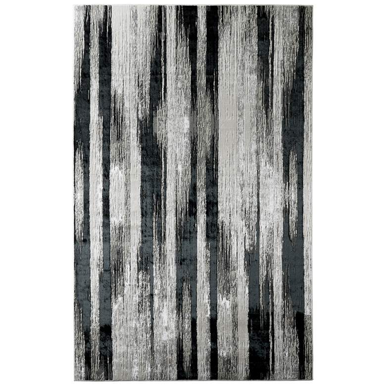 Image 1 Micah Modern Abstract Soft Indoor Black Area Rug 3338F