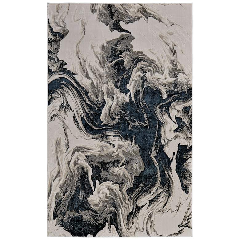 Image 1 Micah Modern Abstract Soft Indoor Ivory Area Rug 39LPF