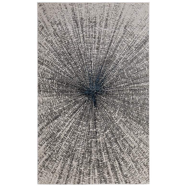 Image 1 Micah Modern Abstract Soft Indoor Ivory Area Rug 39LTF