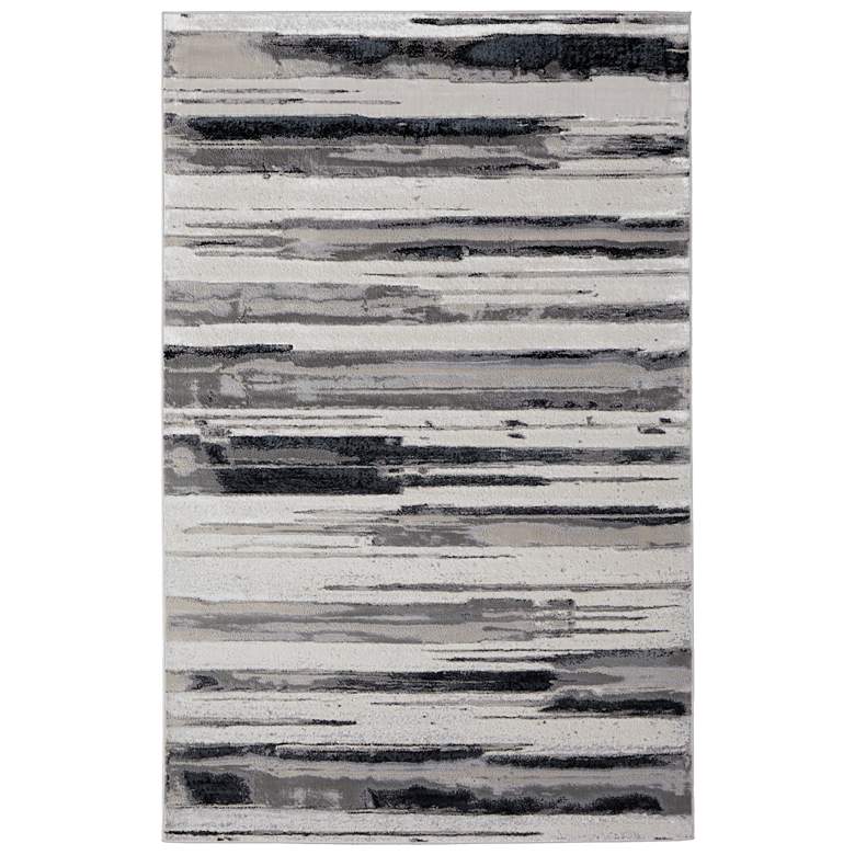 Image 1 Micah Modern Abstract Soft Indoor Silver Area Rug 3049F