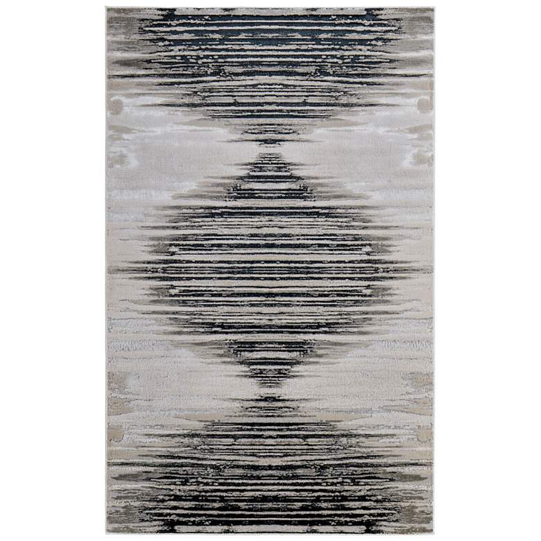 Image 1 Micah Modern Diamond Soft Indoor Black Area Rug 39LRF