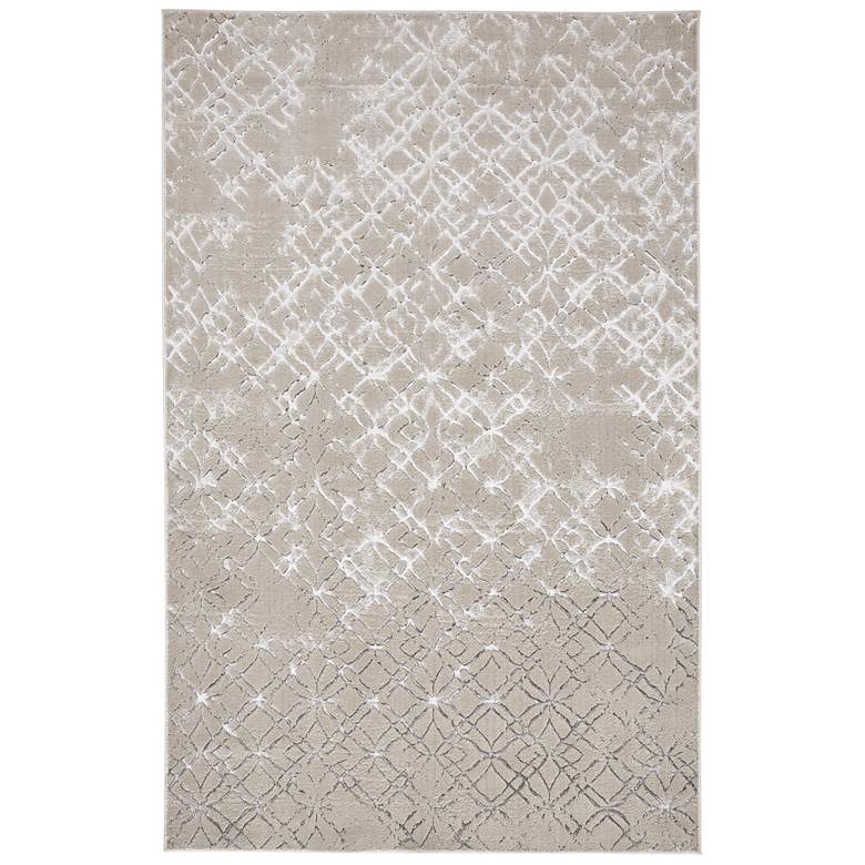 Image 1 Micah Modern Distressed Soft Indoor Silver Area Rug 3047F