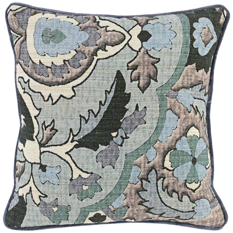 Image 1 Micha Green Multi-Color 18 inch Square Throw Pillow