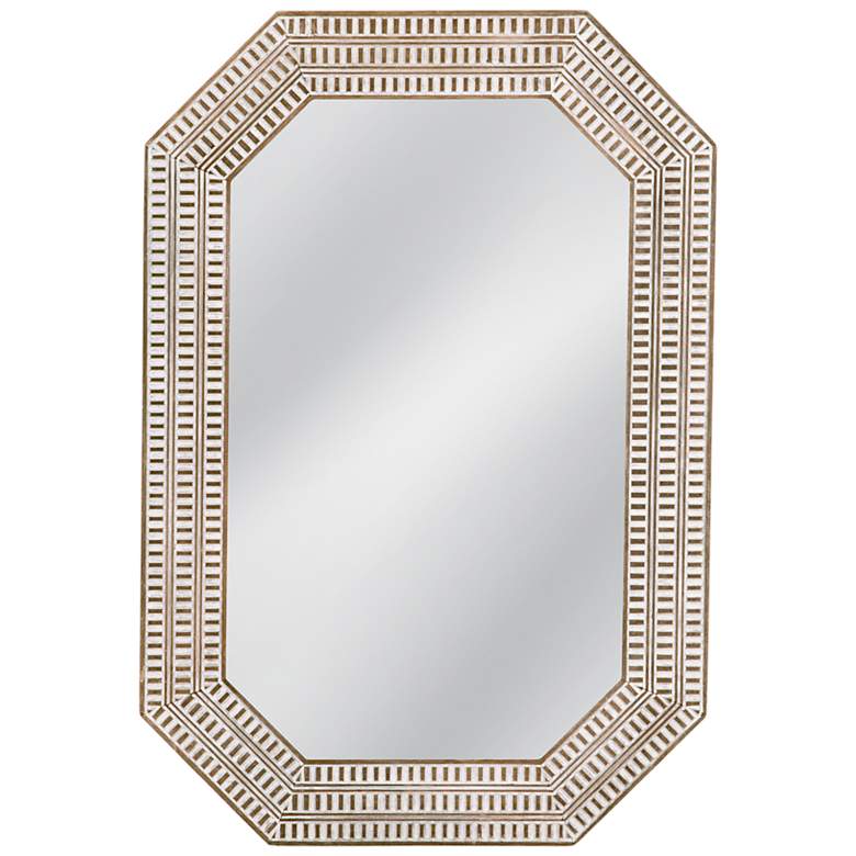 Image 1 Michael 26" x 38" White Wash Wall Mirror
