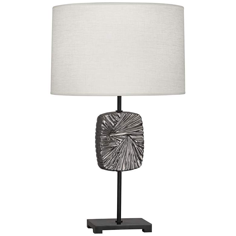 Image 1 Michael Berman Alberto Antique Silver and Bronze Table Lamp