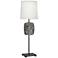 Michael Berman Alberto Bronze and Nickel Buffet Table Lamp