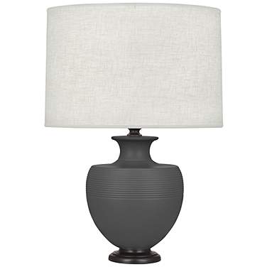 Michael Berman Atlas 25 1/4" Bronze and Ash Ceramic Table Lamp