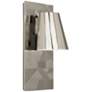 1_Michael Berman Brut 16"H Polished Nickel Wall Sconce With Metal Shade
