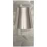 2_Michael Berman Brut 16"H Polished Nickel Wall Sconce With Metal Shade more views