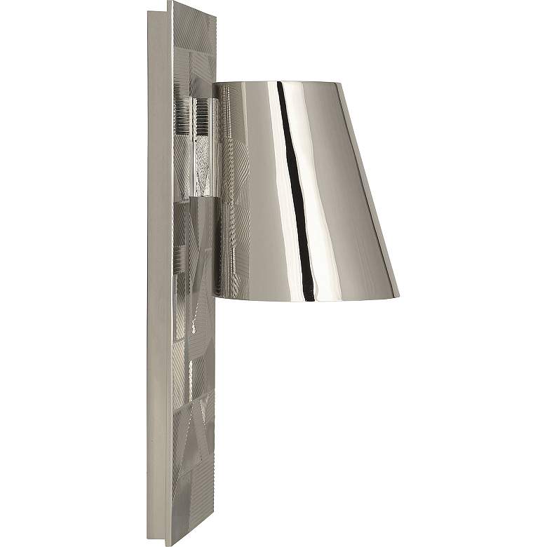 Image 3 Michael Berman Brut 16"H Polished Nickel Wall Sconce With Metal Shade more views