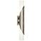 Michael Berman Brut 25"H Nickel Wall Sconce w/ Frosted White Glass Sha