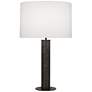 2_Michael Berman Brut 28 3/4" High Deep Patina Bronze Column Table Lamp