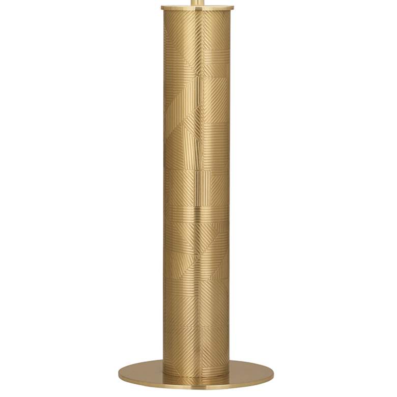 Image 4 Michael Berman Brut 28 3/4" Modern Brass Metal Column Table Lamp more views