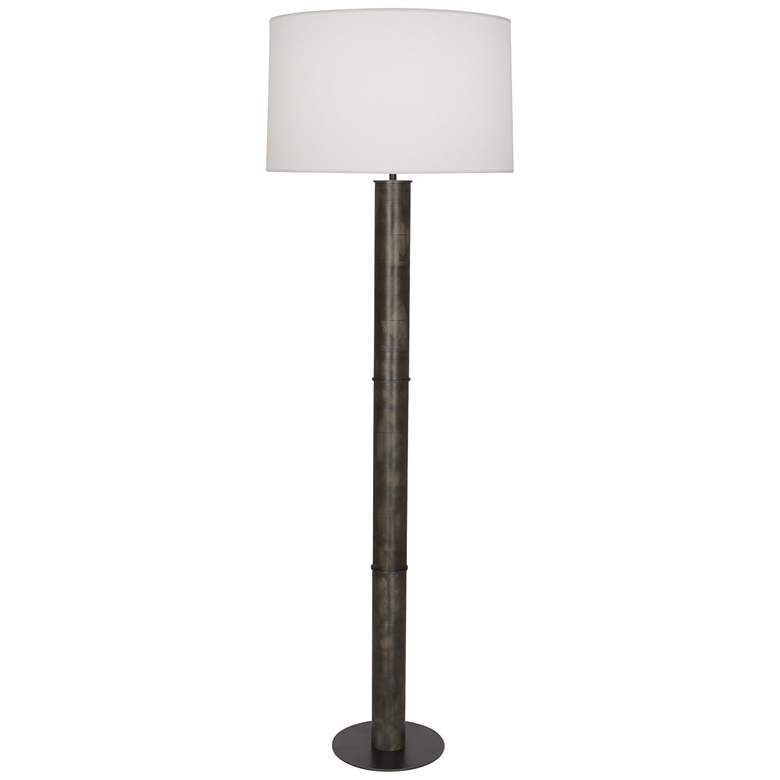 Image 1 Michael Berman Brut 62 1/4 inch Bronze Metal Column Floor Lamp
