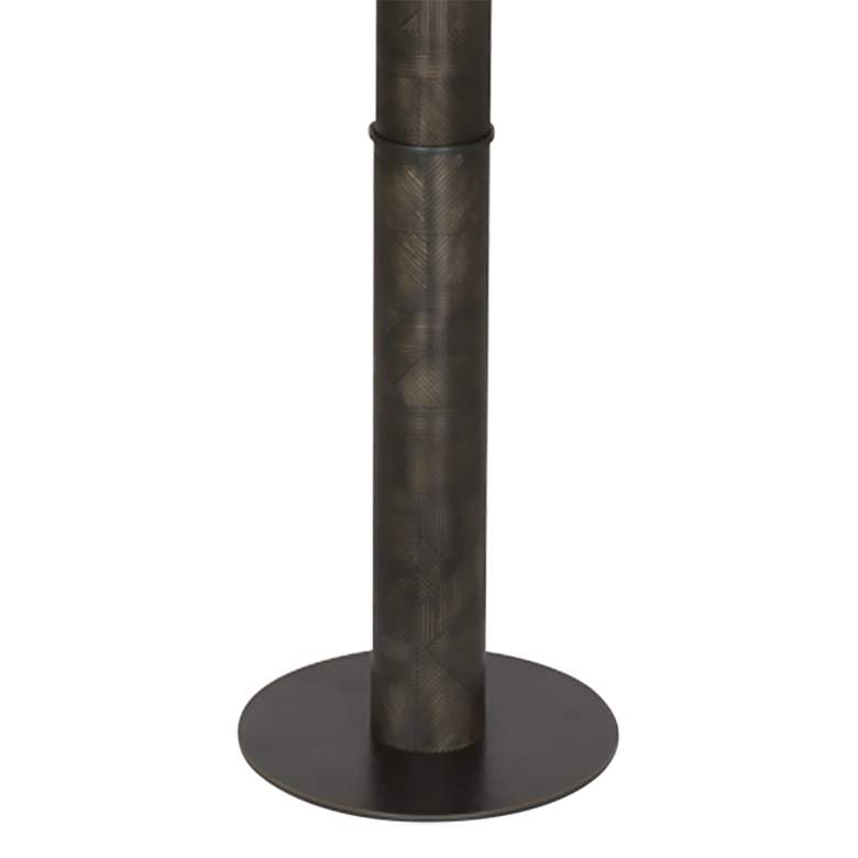 Image 3 Michael Berman Brut 62 1/4" Bronze Metal Column Floor Lamp more views
