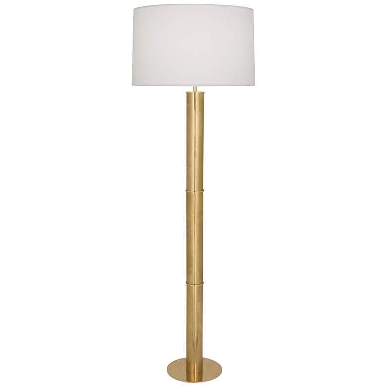 Image 2 Michael Berman Brut 62 1/4" Modern Brass Metal Column Floor Lamp